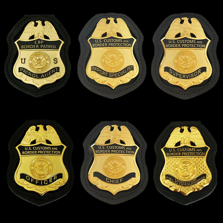 Replica del set di distintivi della CBP degli Stati Uniti, oggetti di scena del film