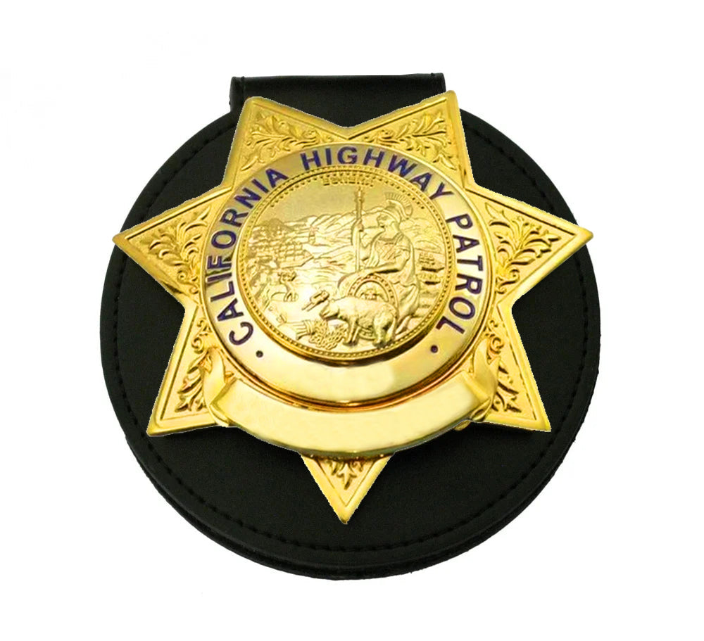 Replica del distintivo della California Highway Patrol del CAPITANO della CHP degli Stati Uniti, oggetti di scena del film, numero e nome personalizzabili