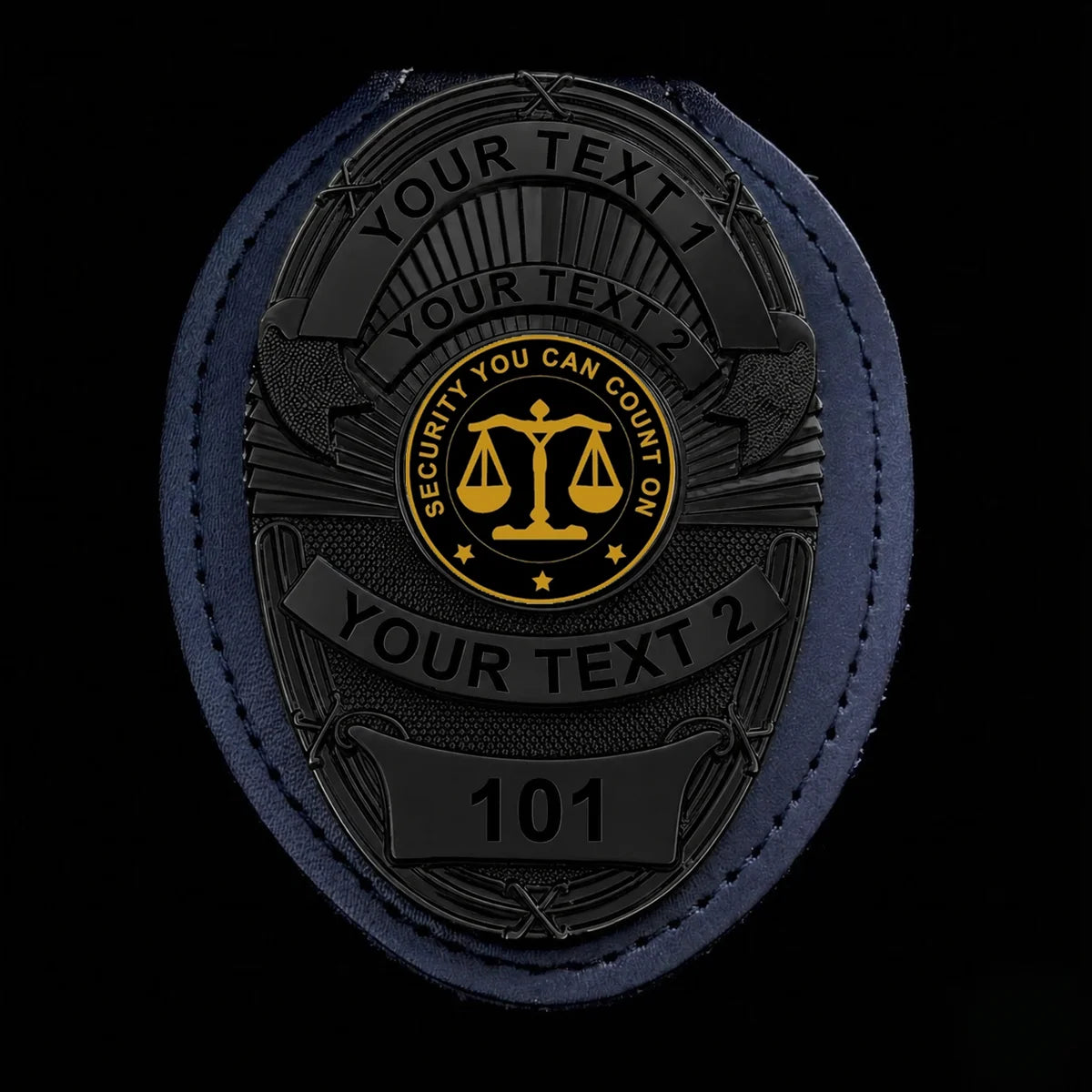 Customizable Badge BA18-Black
