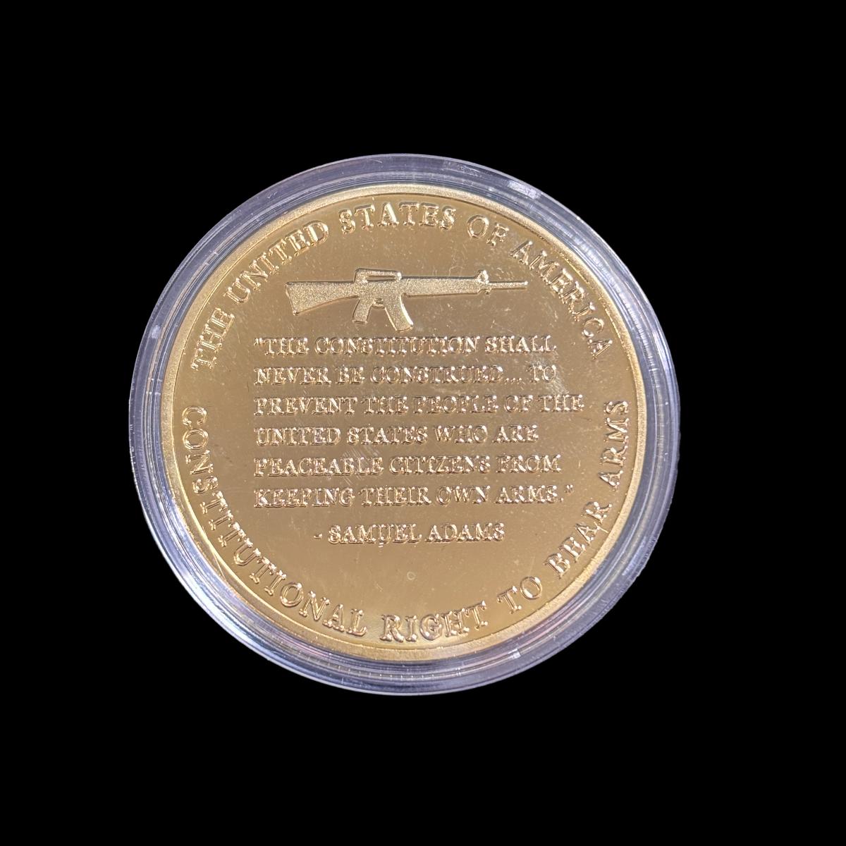 THE SECOND AMENDMENT THE RIGHT TO KEEP AND BEAR ARMS Challenge Coin