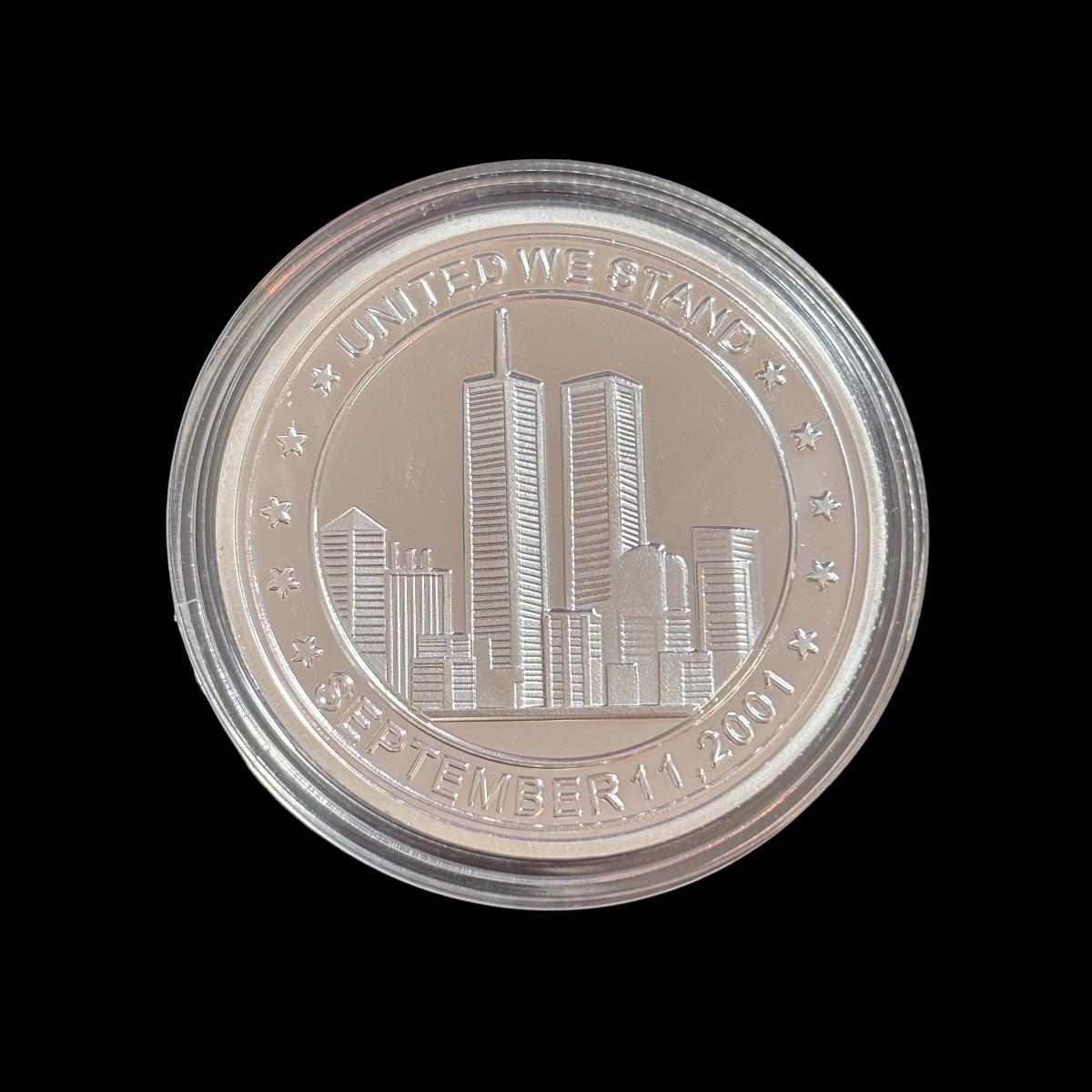 RECUERDA EL 11 DE SEPTIEMBRE DE 2001 UNIDOS PERMANECEMOS Moneda Desafío