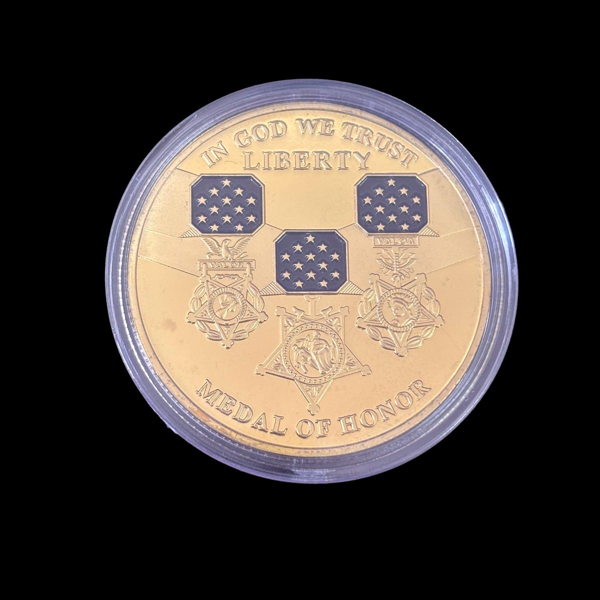 IN GOD WE TRUST LIBERTY MEDAL OF HONOR Moneta sfida 1