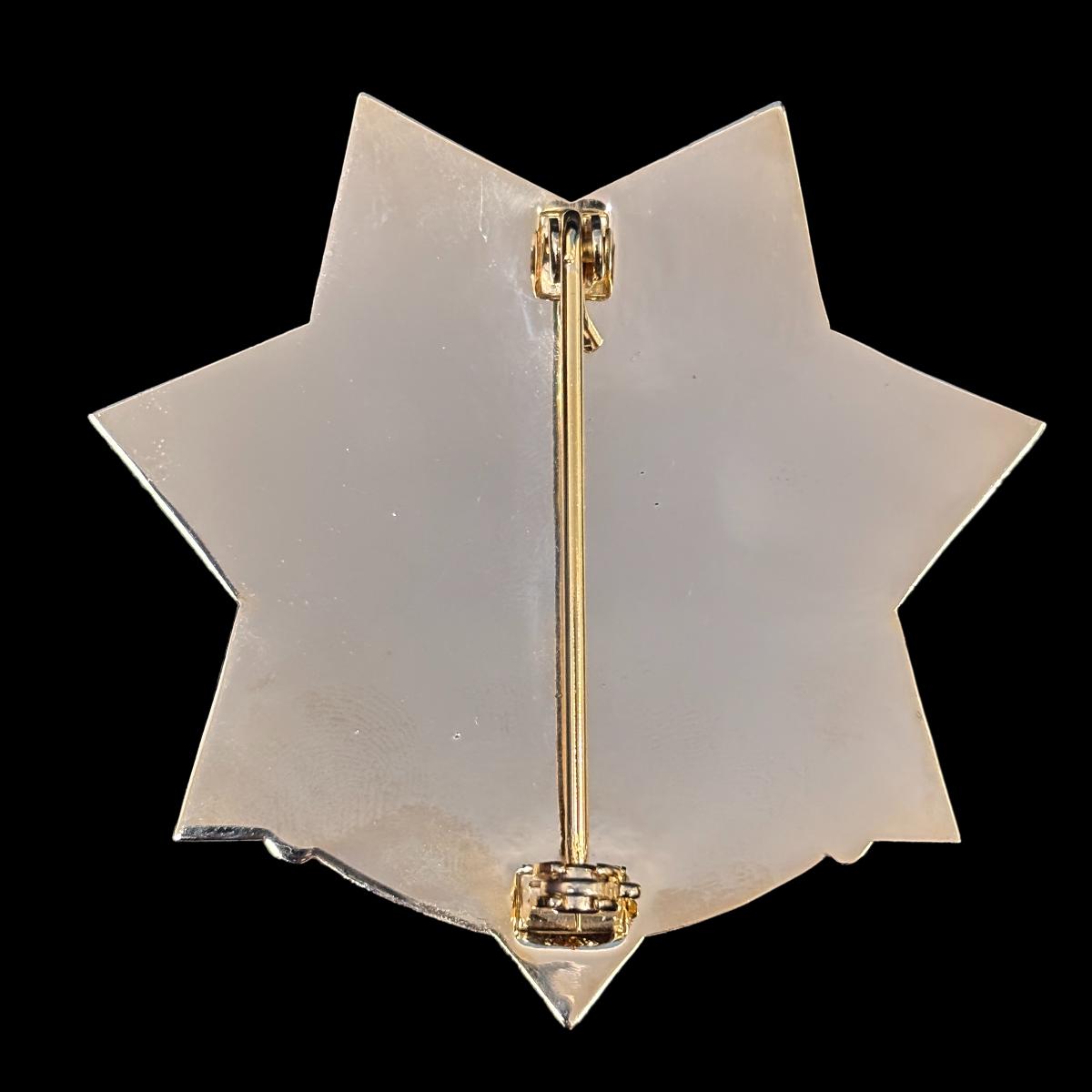 Réplica de la insignia del oficial del alma 999 de los Caballeros Cruzados, accesorios de película