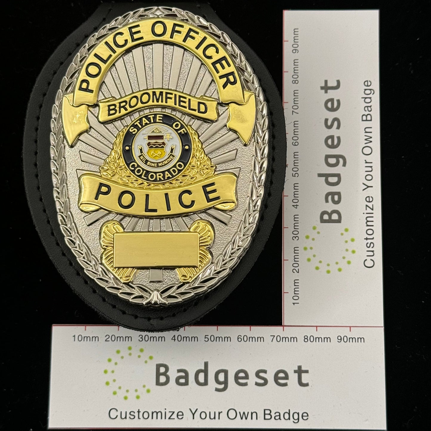 Distintivo della polizia di Broomfield Numero personalizzabile Distintivo personalizzabile