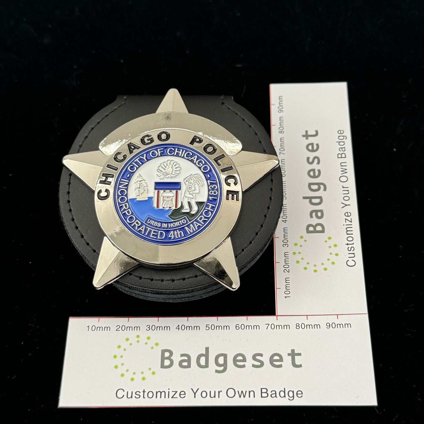 Numero personalizzabile del distintivo CPD dell'agente di polizia di Chicago