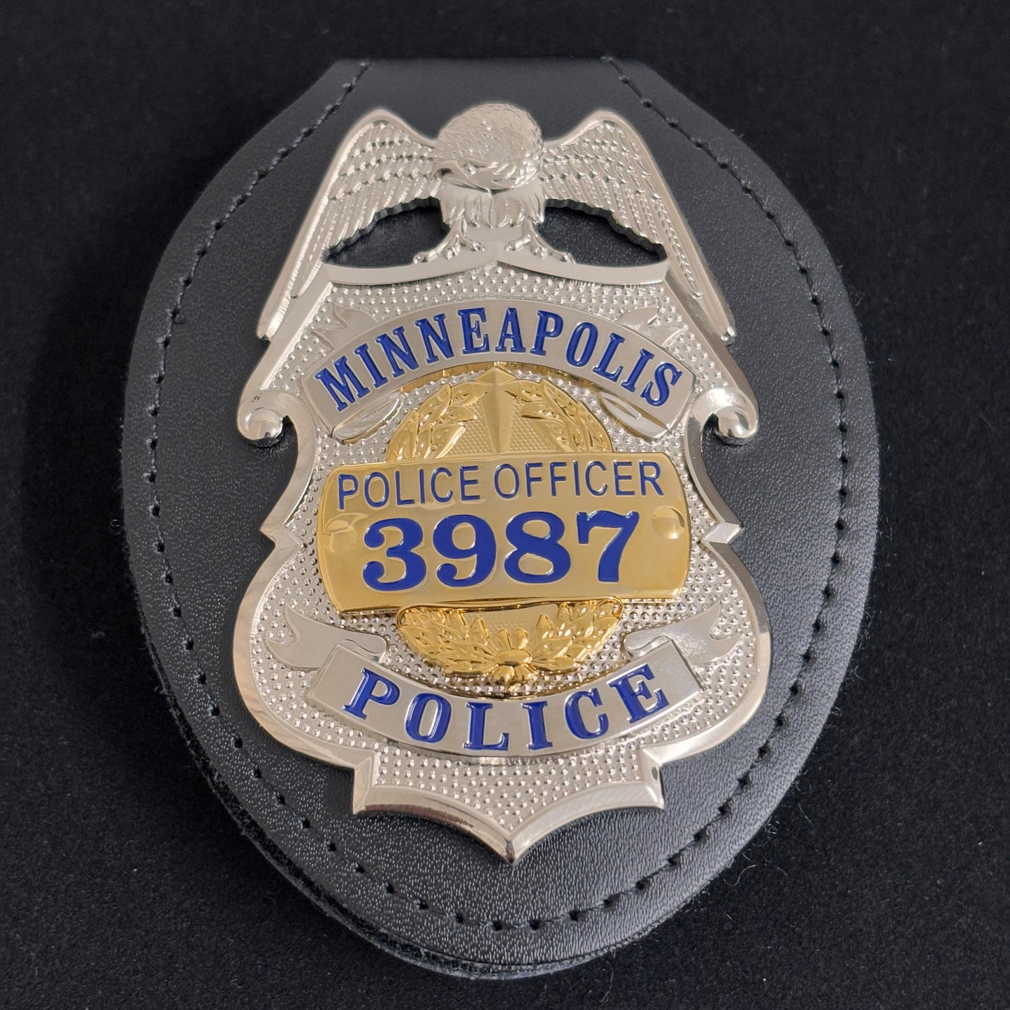 US MPD Minneapolis Police Officer Badge Replica Movie Props Customize