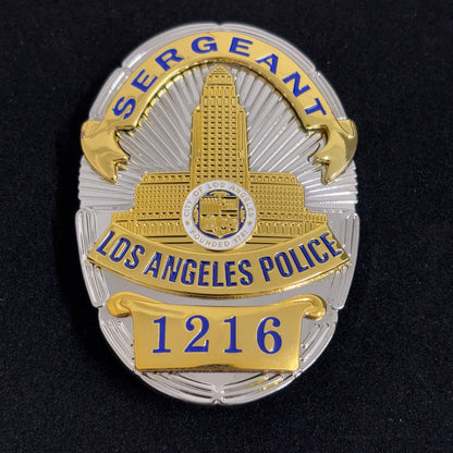Replica del distintivo 1216 del sergente della polizia di Los Angeles LAPD, oggetti di scena del film