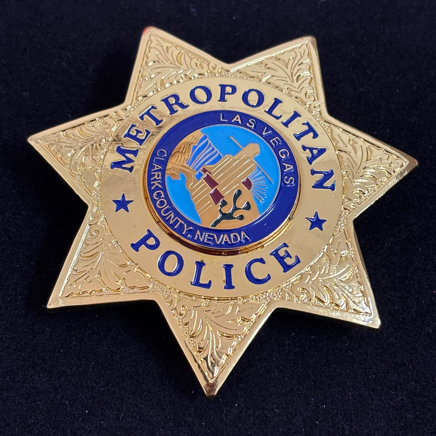 Replica del distintivo della polizia metropolitana di Las Vegas LVMPD, oggetti di scena del film