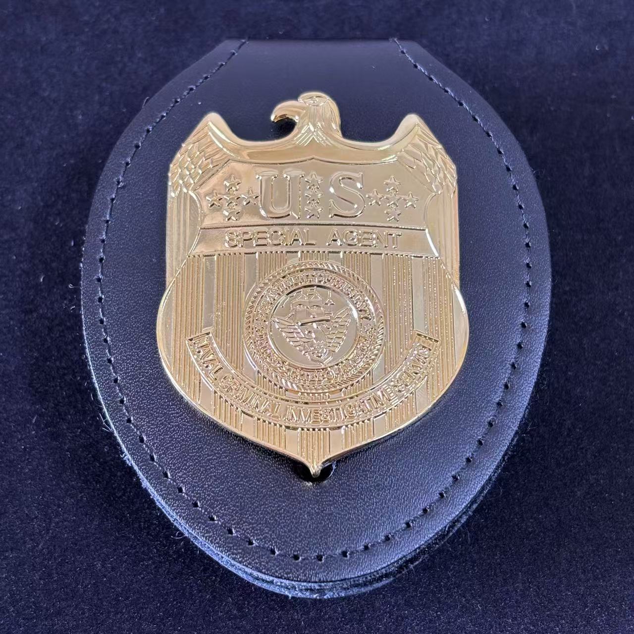 Réplica de insignia de agente especial del NCIS de EE. UU., accesorio de película