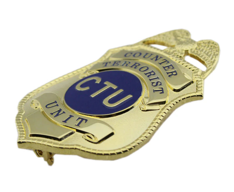 Replica del distintivo dell'unità antiterrorismo CTU degli Stati Uniti, oggetti di scena del film, numero personalizzabile