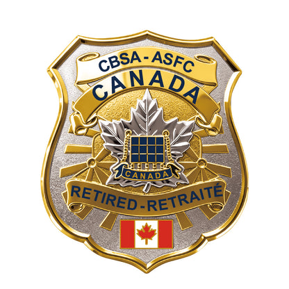 ASFC-CBSA Canada Retired Badge – Custom Number & Text Movie props