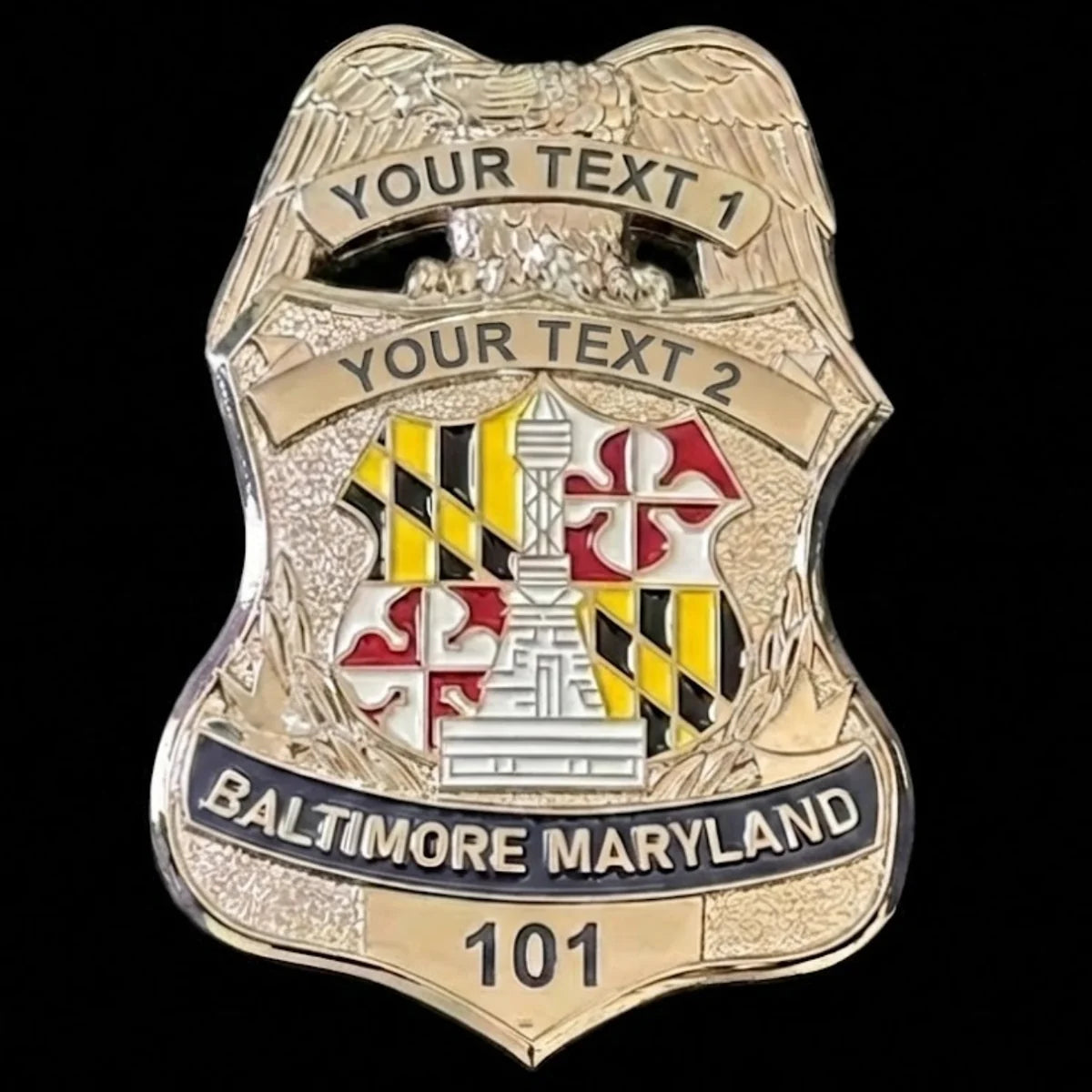 Baltimore Maryland  Badge Customizable Replica Movie Props
