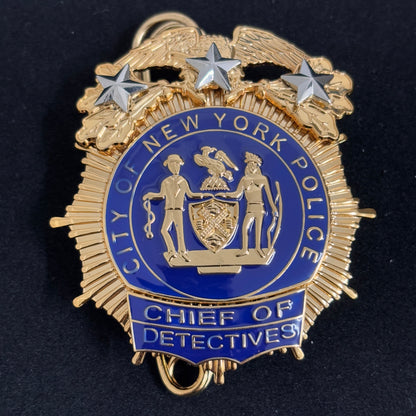 Replica del distintivo della polizia di New York NYPD, oggetti di scena del film, 3 stelle 