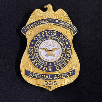 Replica del distintivo DCIS del servizio investigativo criminale di difesa degli agenti speciali