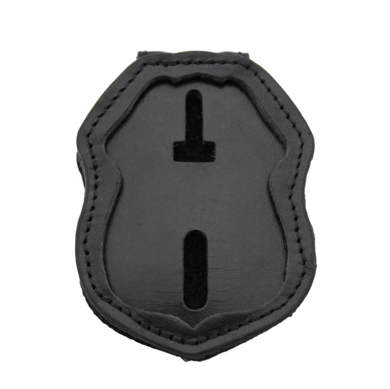 Porta badge in pelle di alta qualità con inserto per badge della polizia federale degli Stati Uniti