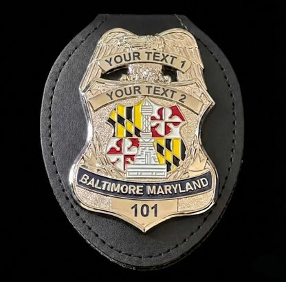 Baltimore Maryland  Badge Customizable Replica Movie Props