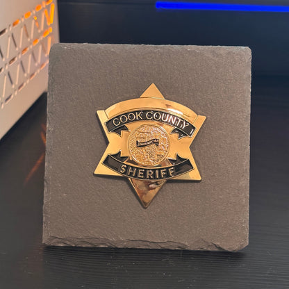 cook county badge Desk Decor,Law Enforcement Award & Recognition Collectible gifts retirement memorial