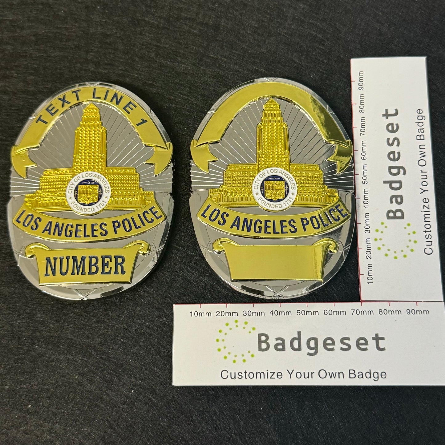 LAPD Los Angeles  Police Office Badge Customizable