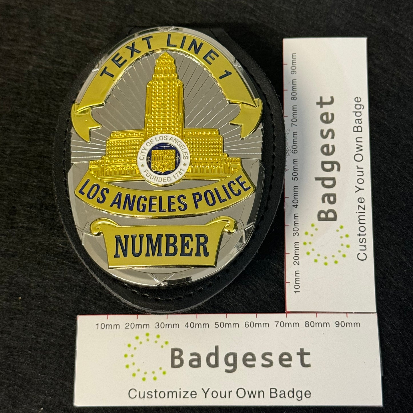 LAPD Los Angeles  Police Office Badge Customizable