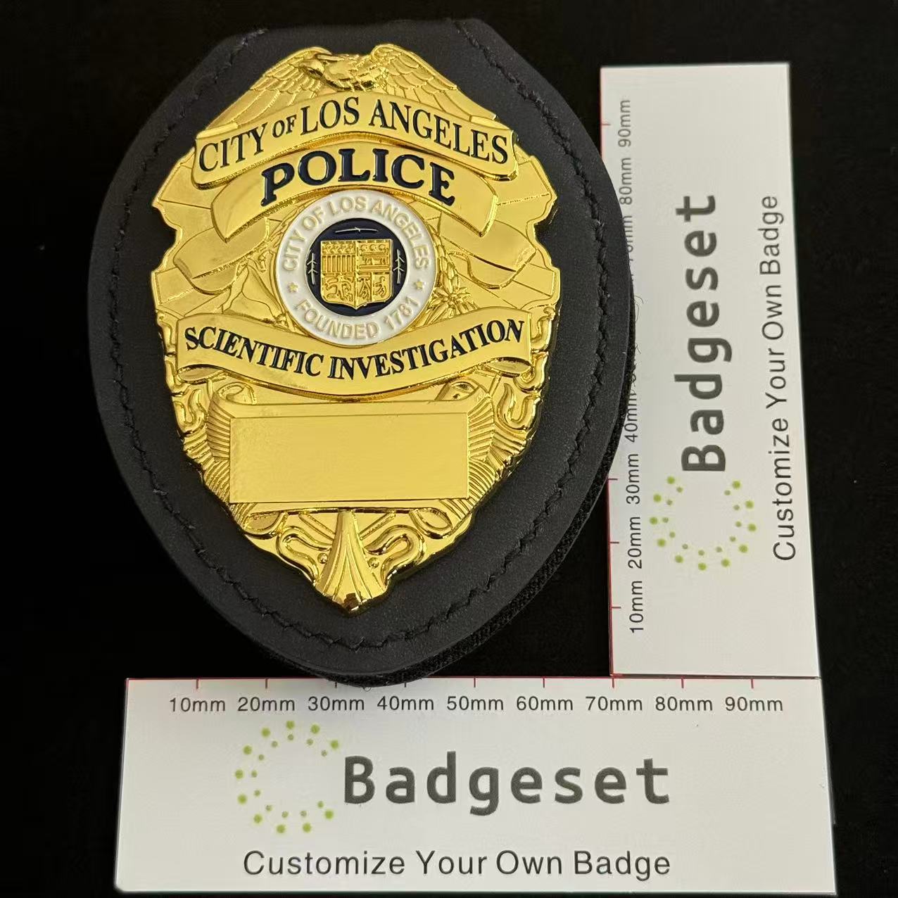 City Of Los Angeles Police Scientific Investigation Badge Customizable Number
