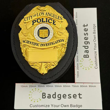 City Of Los Angeles Police Scientific Investigation Badge Customizable Number
