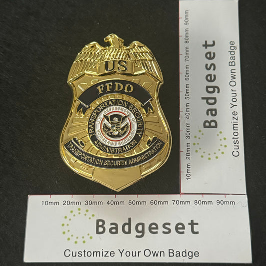 Administration de la sécurité des transports des États-Unis FFDO BADGE Numéro personnalisé Accessoires de film