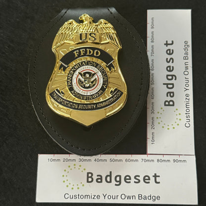 U.S.Transportation Security Administration FFDO BADGE Customize Number Movie Props