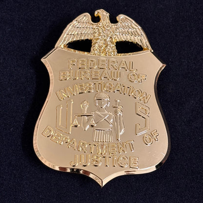 Replica del distintivo dell'FBI del Dipartimento di Giustizia - Oggetti di scena del film