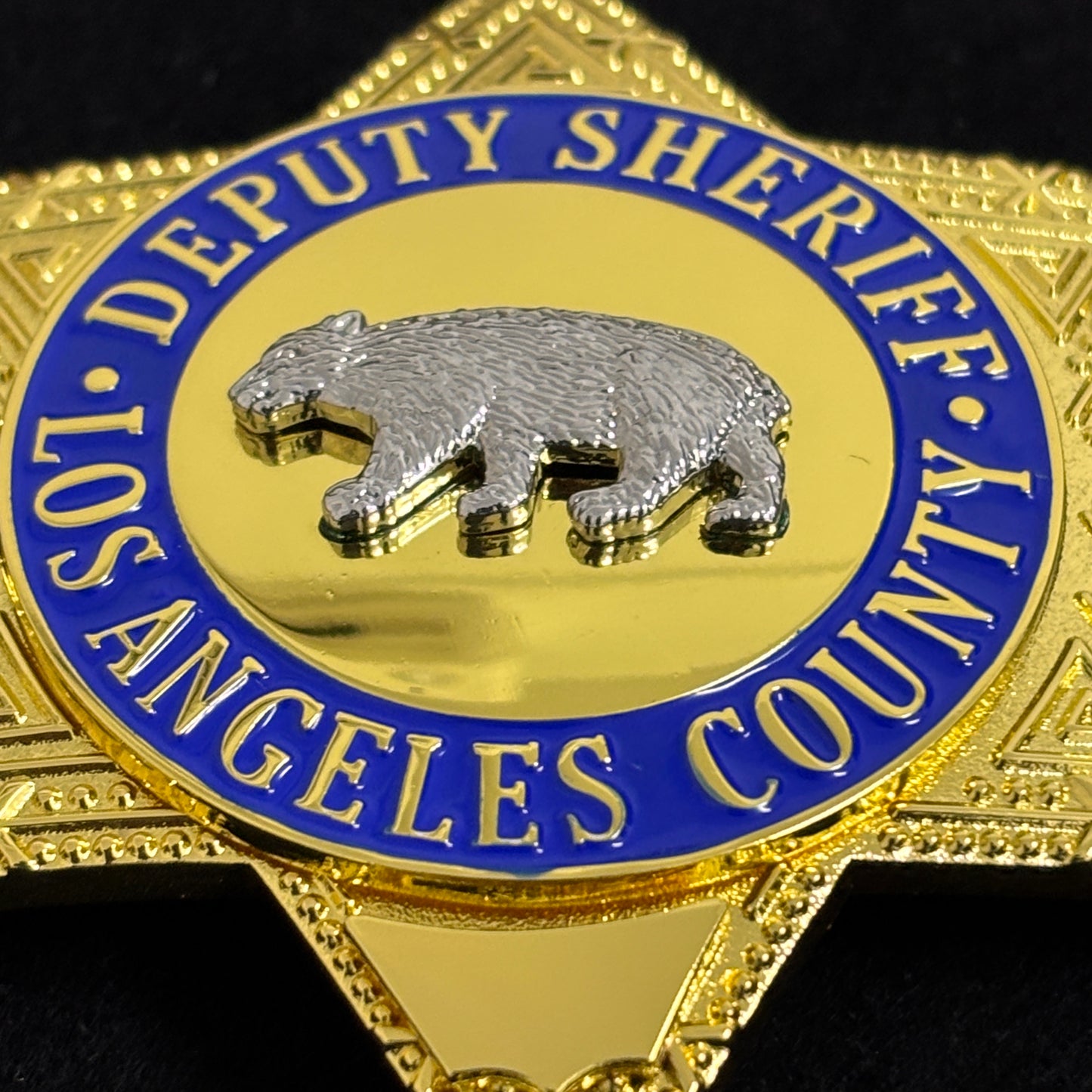 LASD  Los Angeles County deputy Sheriff Bear Badge Customize Number Replica Movie Props