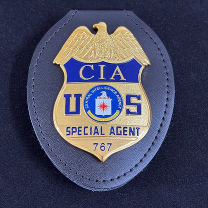 Distintivo cinematografico della CIA degli Stati Uniti: agente speciale Prop 767