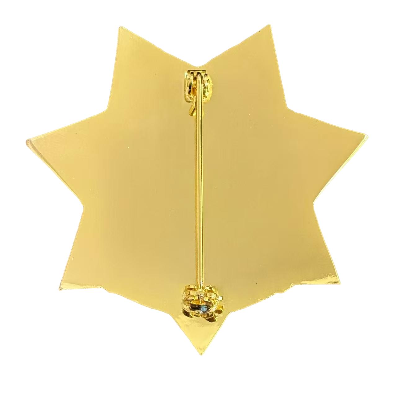 Replica del distintivo dell'agente di polizia stradale statunitense CHP, oggetti di scena del film, numero personalizzabile