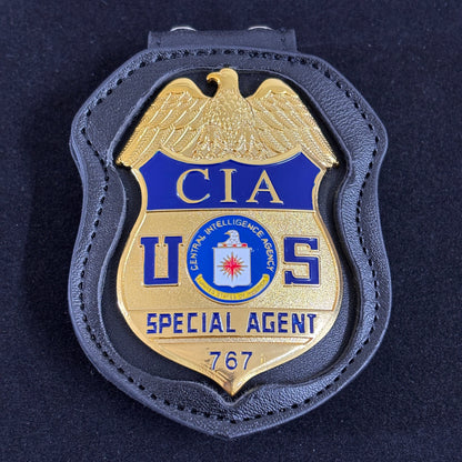 Distintivo cinematografico della CIA degli Stati Uniti: agente speciale Prop 767
