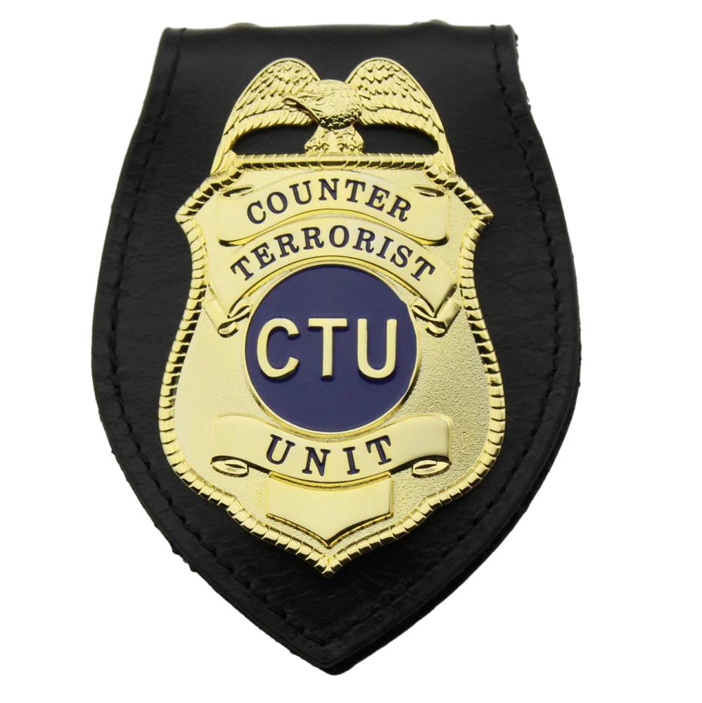 Replica del distintivo dell'unità antiterrorismo CTU degli Stati Uniti, oggetti di scena del film, numero personalizzabile