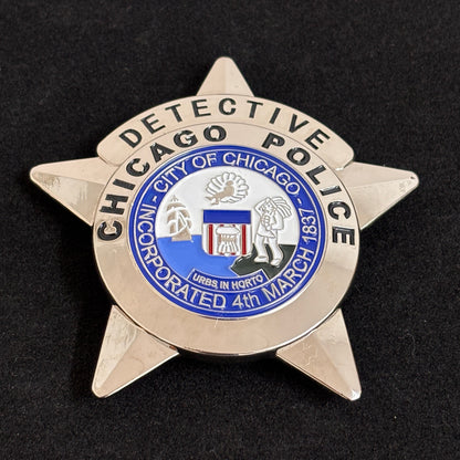 Replica del distintivo del detective CPD Chicago, oggetti di scena del film, numero personalizzabile