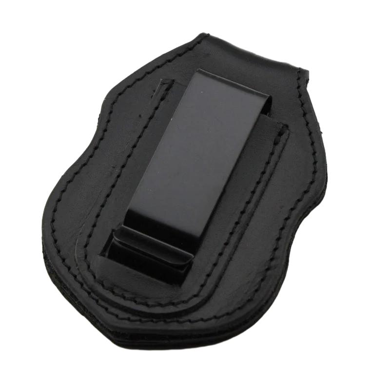 Porta badge in pelle di alta qualità con inserto per badge della polizia federale degli Stati Uniti