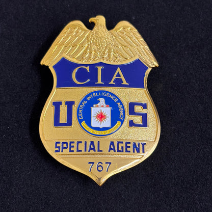 Distintivo cinematografico della CIA degli Stati Uniti: agente speciale Prop 767