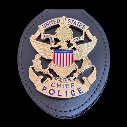 Replica del distintivo del capo della polizia dei parchi degli Stati Uniti USPP, oggetti di scena del film
