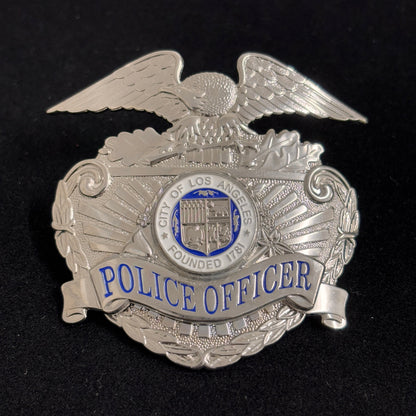 Replica del distintivo del cappello della polizia di Los Angeles LAPD con stemma e accessori per film