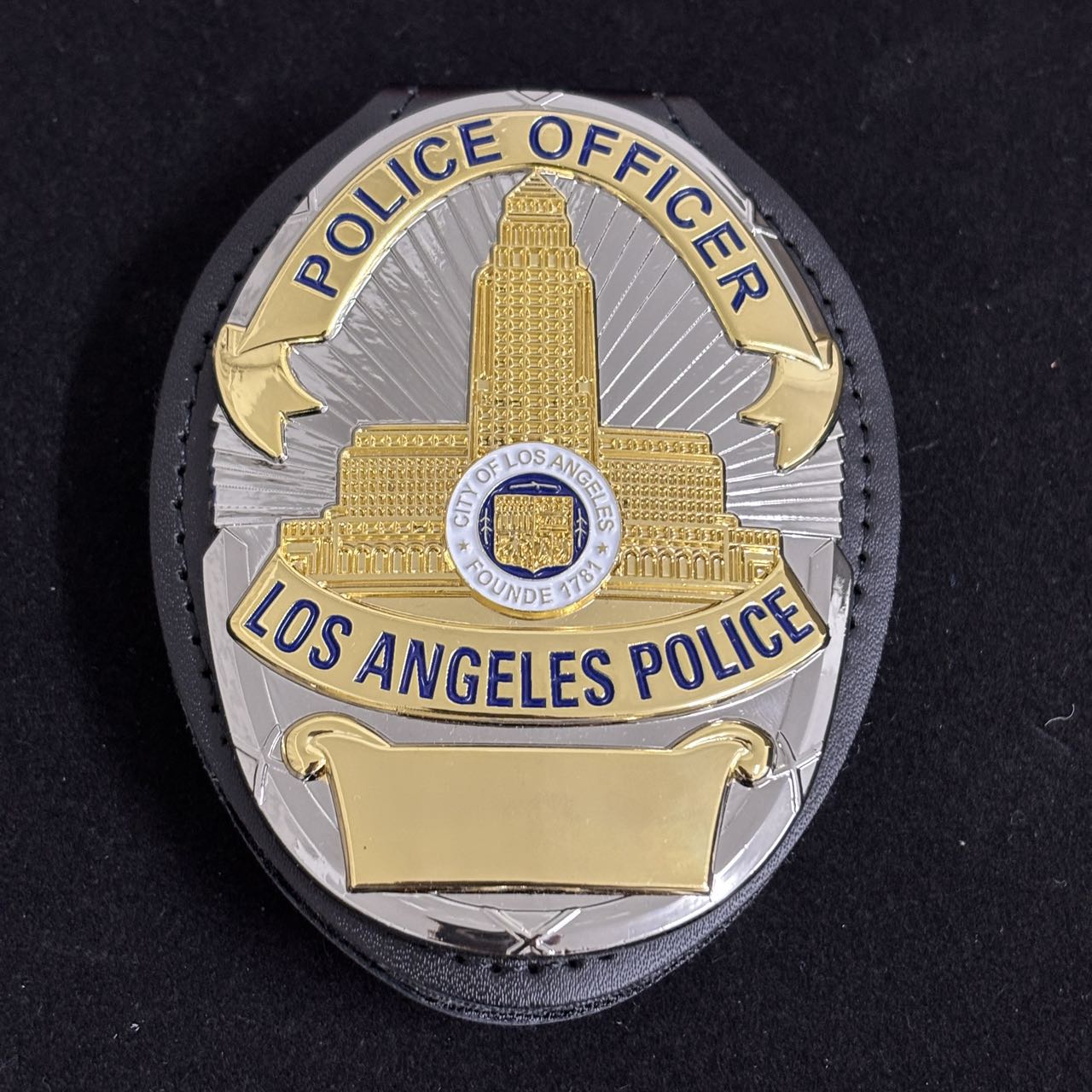 Distintivo personalizzabile dell'ufficio di polizia di Los Angeles LAPD con numero