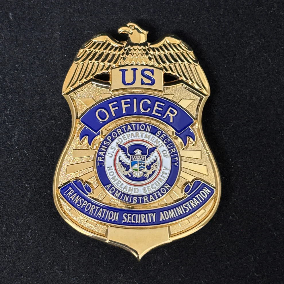 Insignia de oficial de la Administración de Seguridad en el Transporte de EE. UU. Personalizar número Accesorios de película