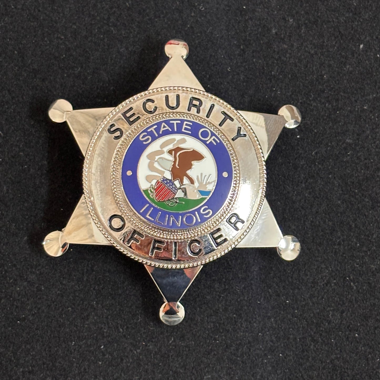 Replica del distintivo dell'agente di sicurezza dello Stato dell'Illinois, oggetti di scena del film
