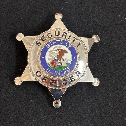 Replica del distintivo dell'agente di sicurezza dello Stato dell'Illinois, oggetti di scena del film