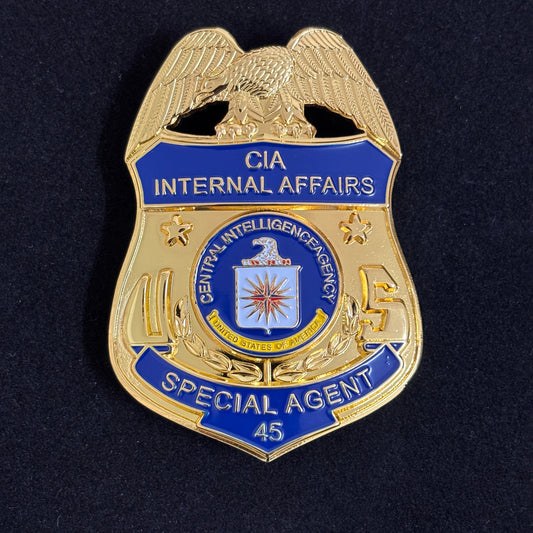 Replica del distintivo dell'agente speciale degli affari interni della CIA degli Stati Uniti, oggetti di scena del film 45