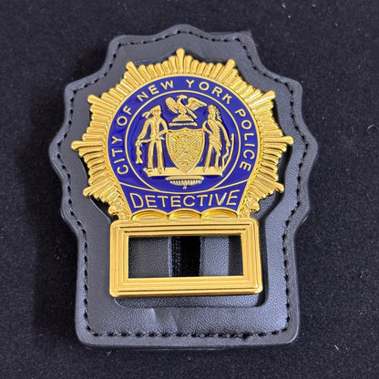 Replica del distintivo da detective della polizia di New York, NYPD, oggetti di scena del film, numero personalizzabile