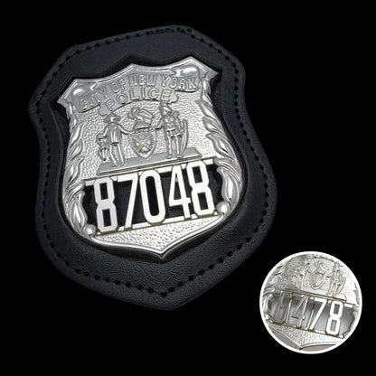 Replica del distintivo/berretto della polizia di New York NYPD, oggetti di scena del film, numero personalizzabile