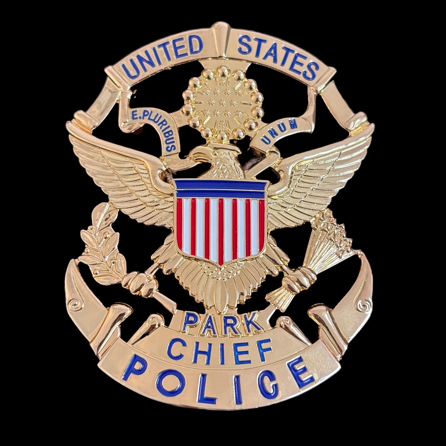 Replica del distintivo del capo della polizia dei parchi degli Stati Uniti USPP, oggetti di scena del film