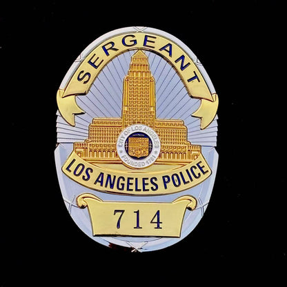 Replica del distintivo 714 del sergente della polizia di Los Angeles LAPD, oggetti di scena del film