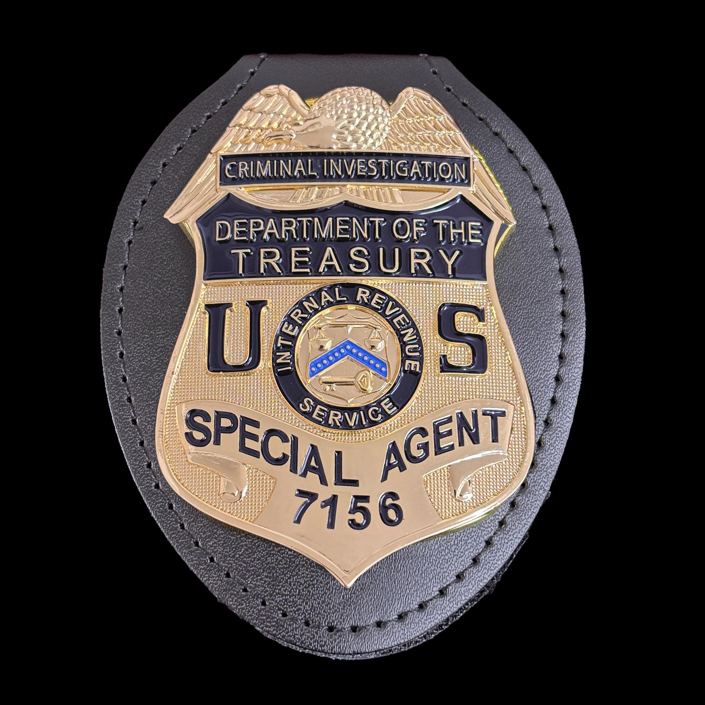 Replica del distintivo dell'agente speciale del Dipartimento di Investigazione Criminale del Tesoro, oggetti di scena del film n. 7156