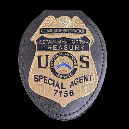 Replica del distintivo dell'agente speciale del Dipartimento di Investigazione Criminale del Tesoro, oggetti di scena del film n. 7156