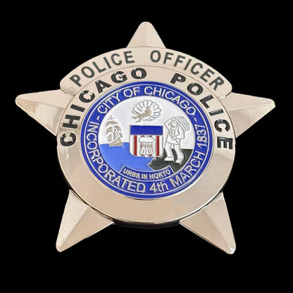 Replica del distintivo dell'agente di polizia di Chicago CPD, oggetti di scena del film
